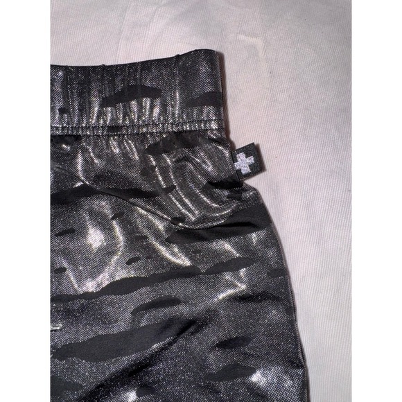 Andrew Christian men's metallic silver and black animal print shorts small - Picture 2 of 6